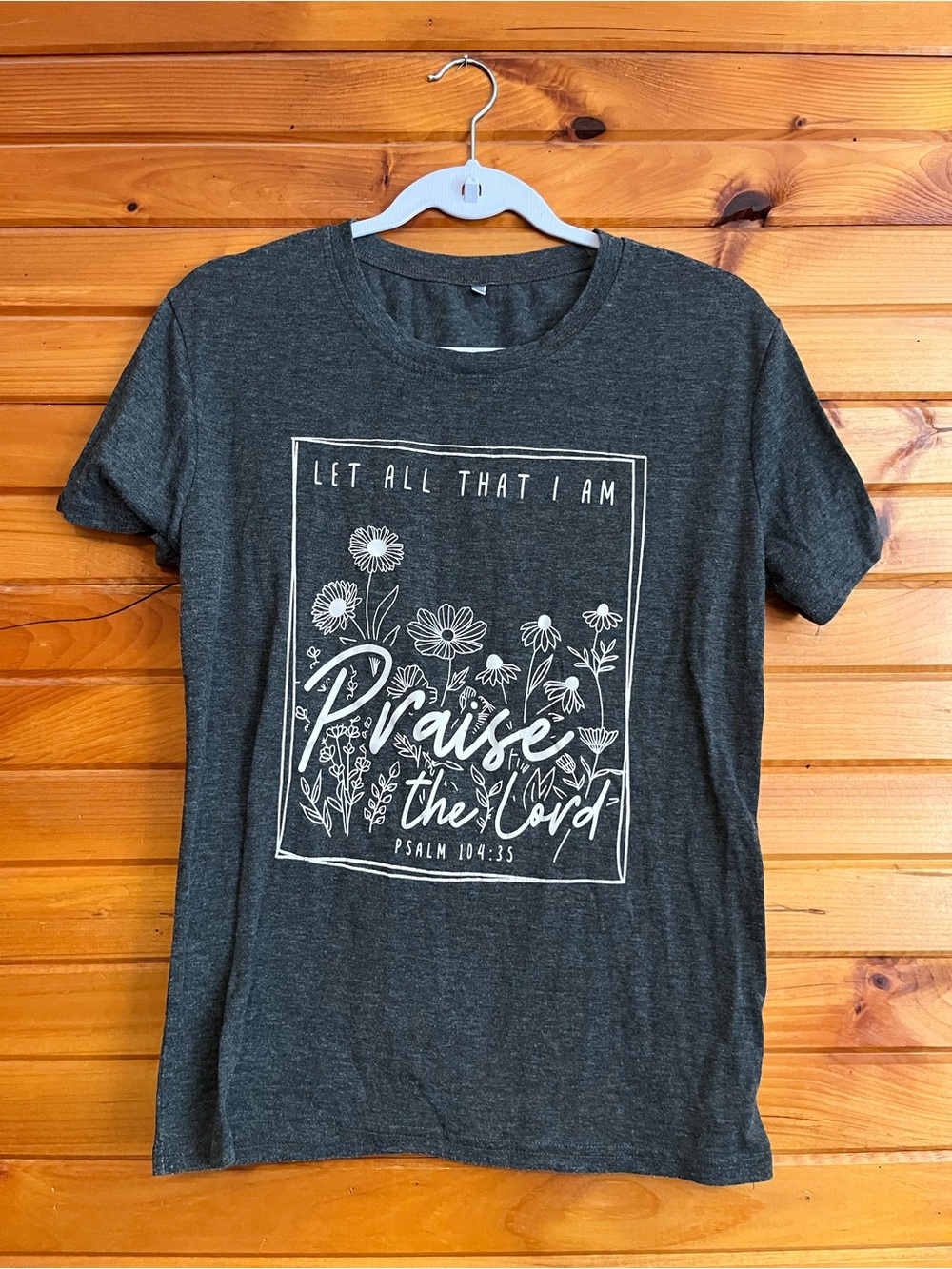 Praise the Lord Graphic Short Sleeve Tee - Dark Charcoal